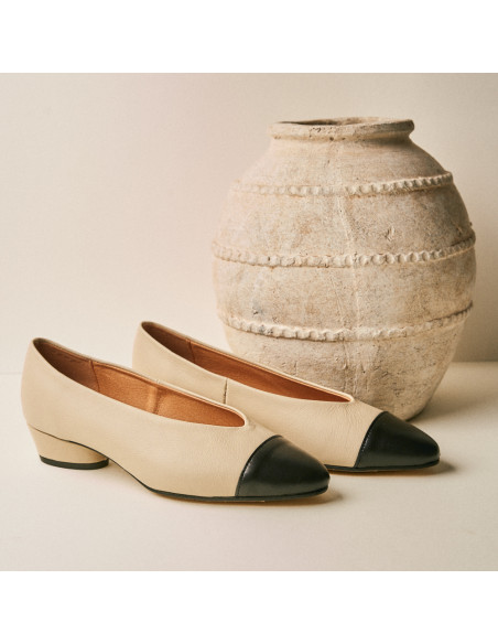 Ballerina Ameliè Bicolor Pointed Toe Heel Ballerina