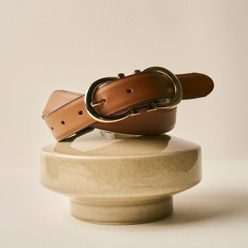 Women's double buckle belt