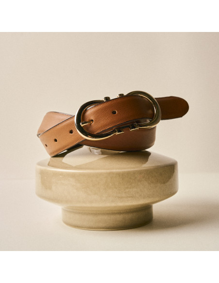 Double buckle belt for women