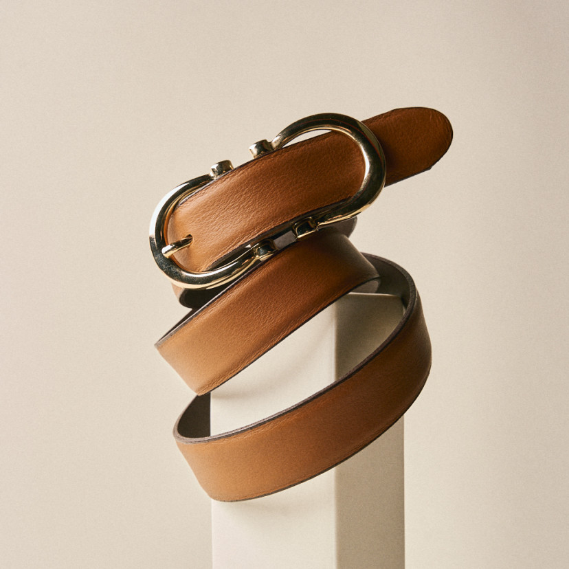 Women's double buckle belt