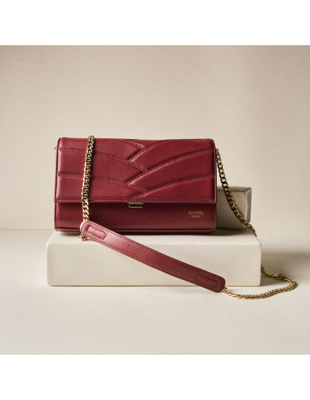 Leather clutch bag women's leather handbag Venice