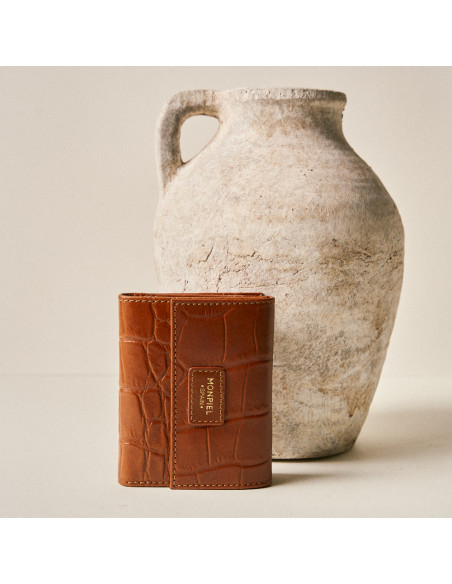 Small Leather Wallet with Coin Pouch