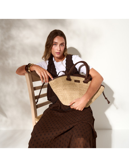 Bolso Canasto Rafia