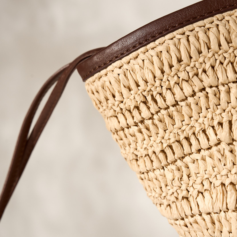 Raffia-Korb Tasche