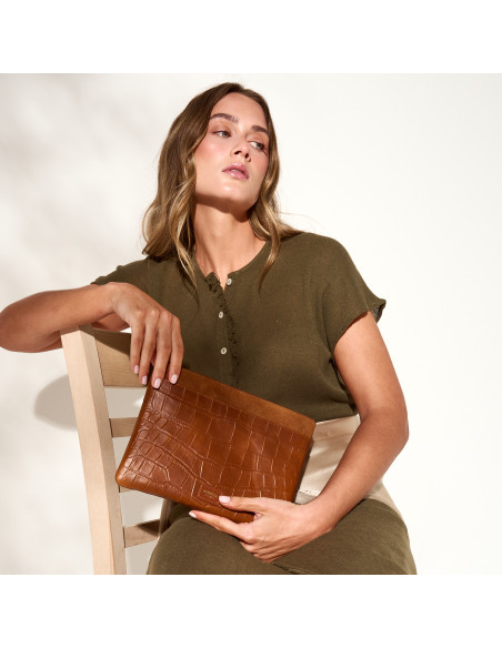 Pochette Femme en Cuir