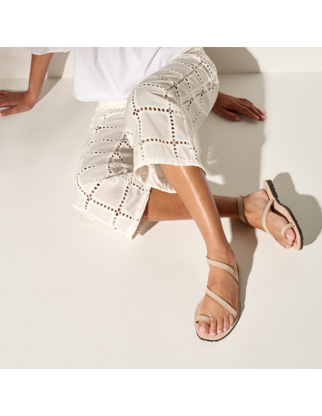 Milos Strap Leather Sandal