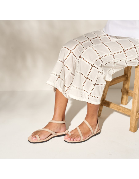 Milos Strap Leather Sandal