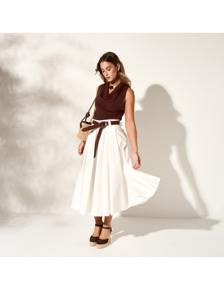 Paros High Wedge Espadrille with Ankle Strap