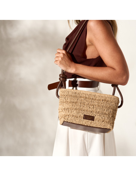 Small Raffia Knot Bag