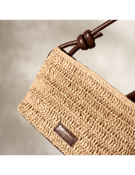 Bolsa Pequena de Ráfia com Nós