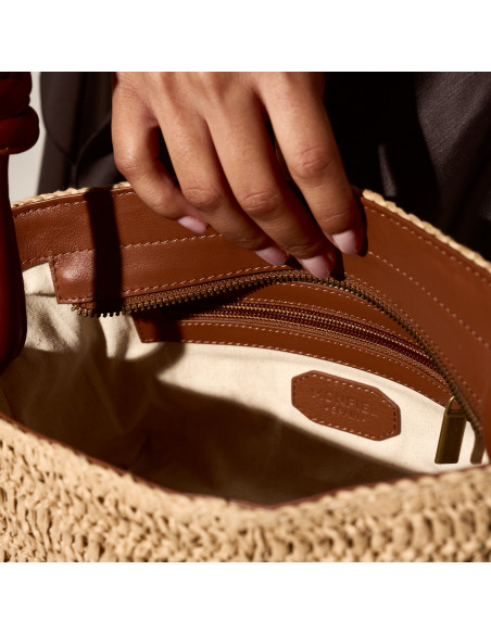 Small Raffia Knot Bag