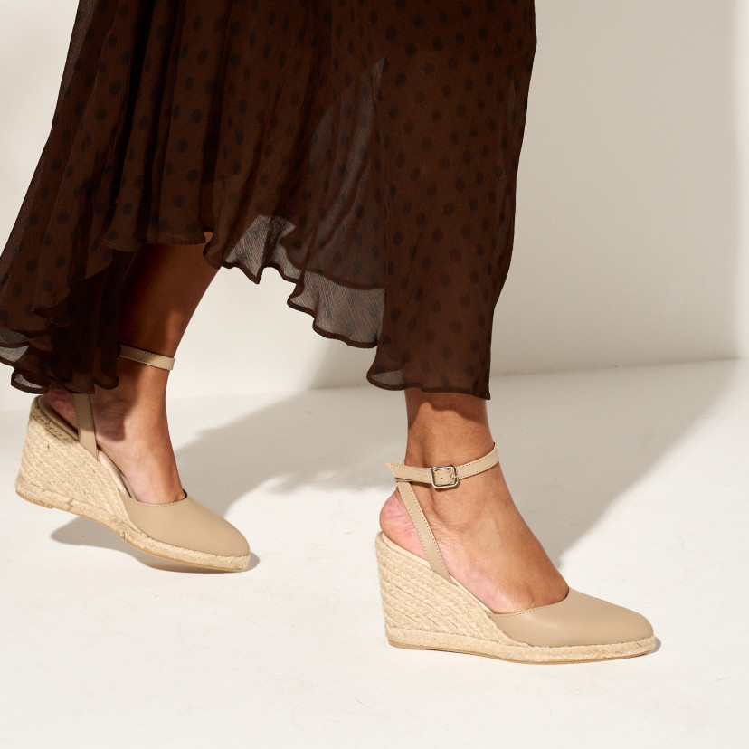 Espadrillas con Zeppa a Punta Fine Kos