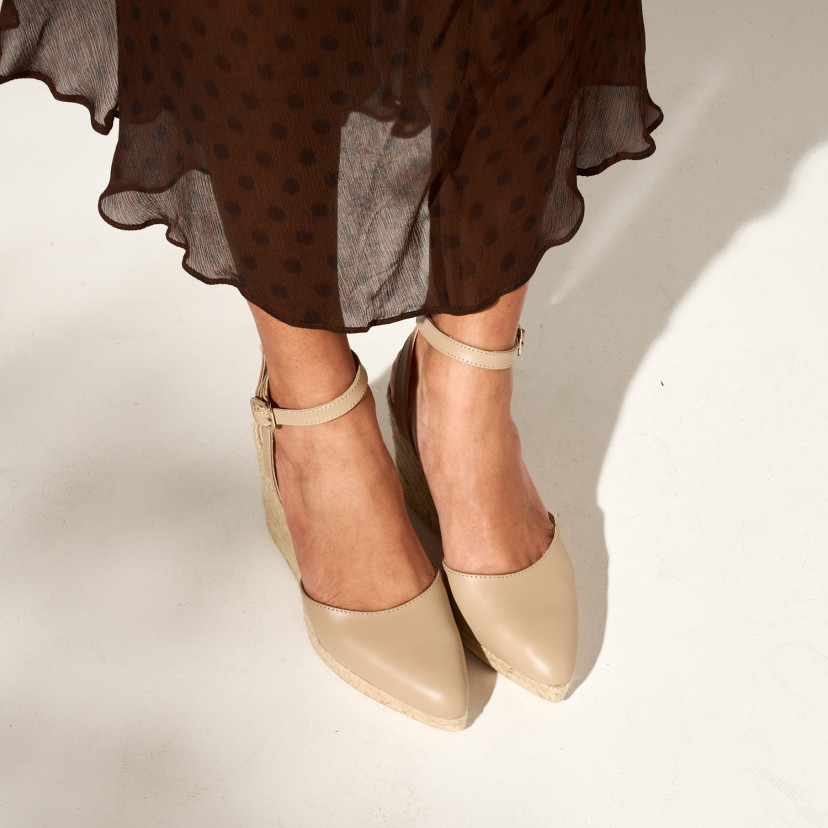 Espadrillas con Zeppa a Punta Fine Kos