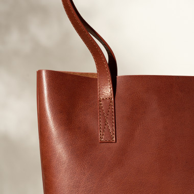 Bolsa Shopper Básica - Couro 2