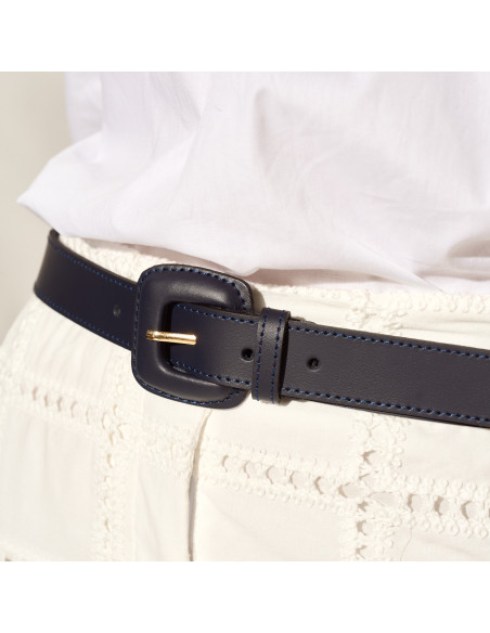 Leather belt Woman with Buckle Leather