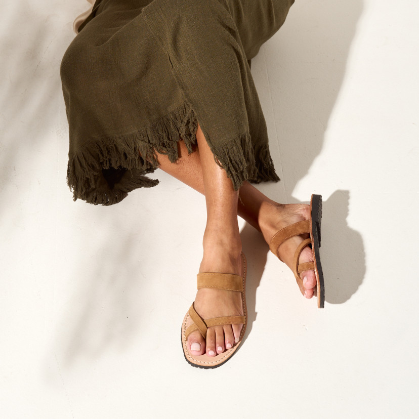 Greek Santorini Leather Sandal