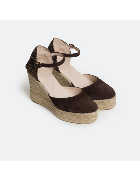 Espadrillas con Zeppa Alta e Cinturino Paros