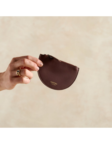 Half Moon Leather Purse