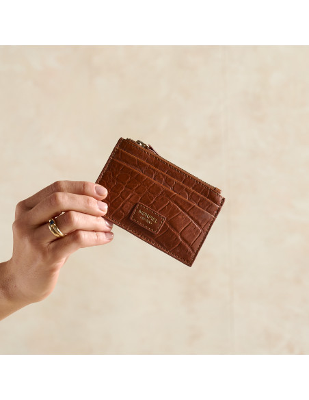 Women’s Leather Card Holder with Zip