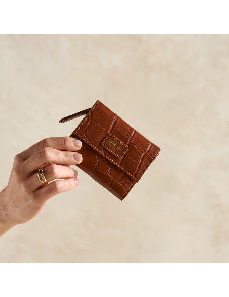 Petit Portefeuille en Cuir avec Porte-monnaie