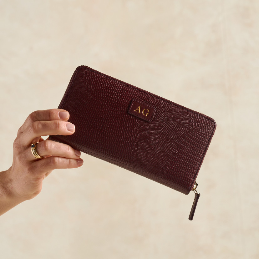 Women's Leather Zip Wallet
