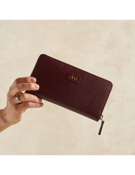 Cartera Mujer Piel Cremallera