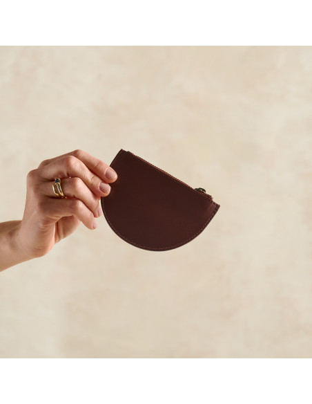 Half Moon Leather Purse