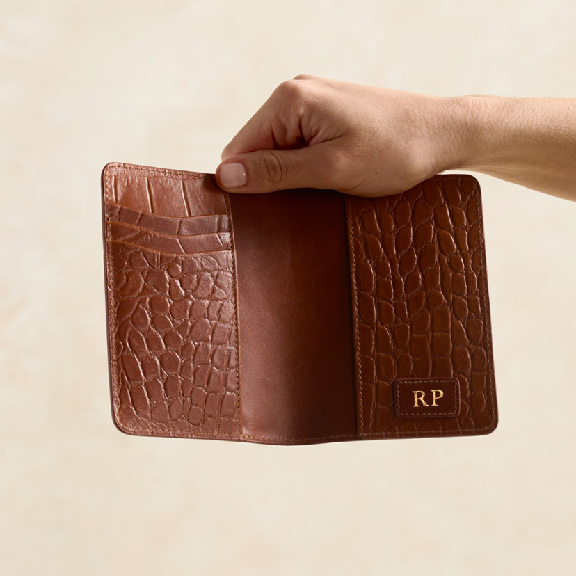 Funda de Pasaporte de Piel para Mujer