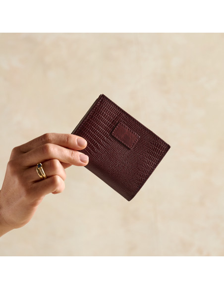 Small Leather Wallet with Coin Purse