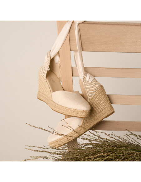 Elba Seide Braut-Espadrille