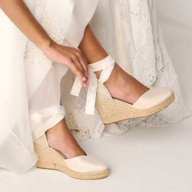 Elba Silk Bridal Espadrille 2