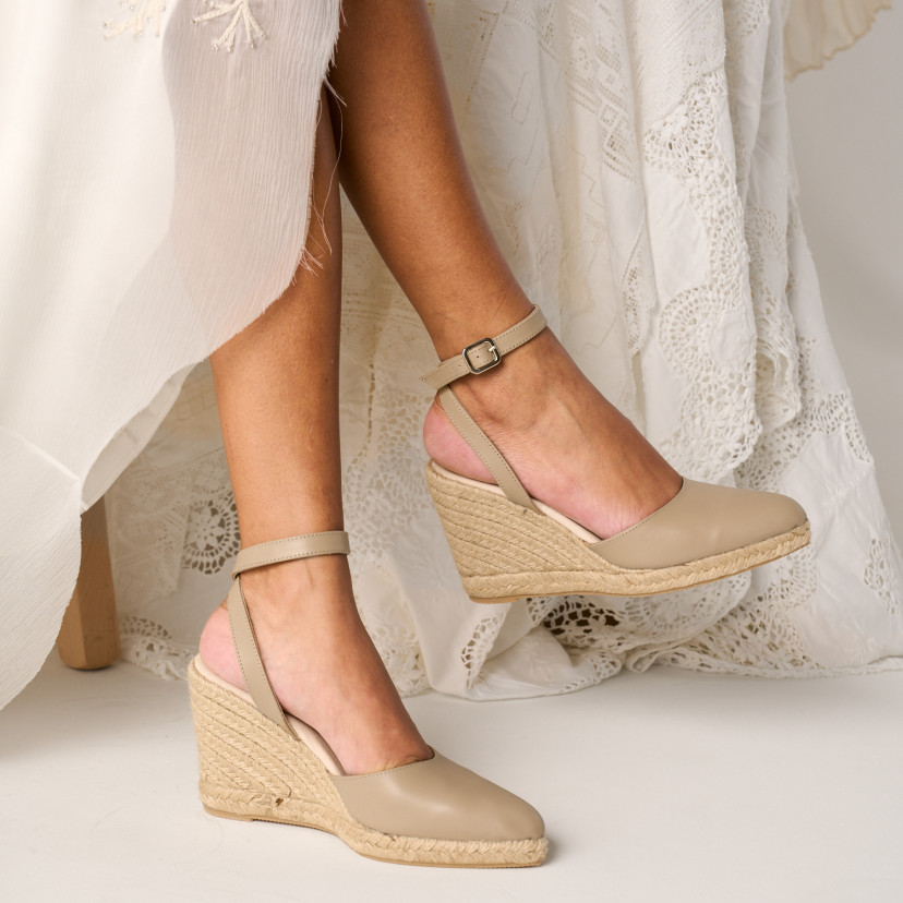 Espadrillas con Zeppa a Punta Fine Kos