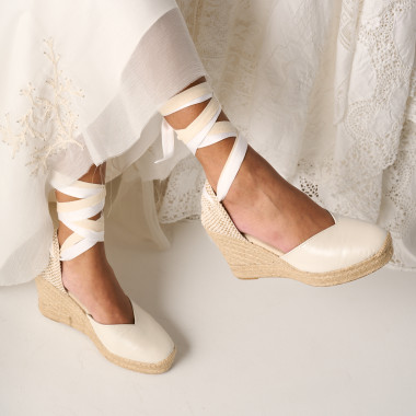 Leather Wedge Espadrille 2