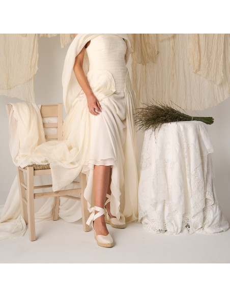 Elba Silk Bridal Espadrille