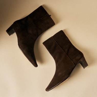 Bottine Elisa pour femme en cuir avec talon 2