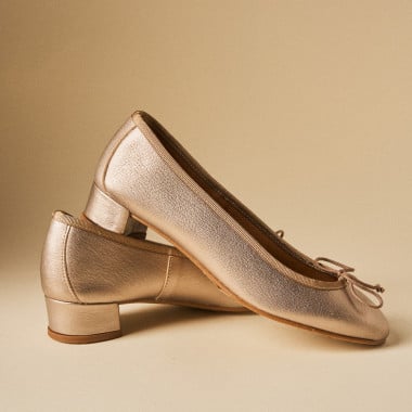Julieta Bow Ballet Pump with Heel