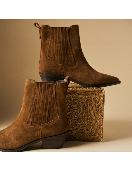 Stivaletto cowboy Vera da donna in pelle