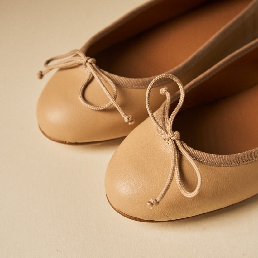 Ballerine Julieta plate avec nœud