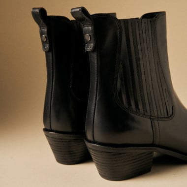 Stivaletto cowboy Vera da donna in pelle 2