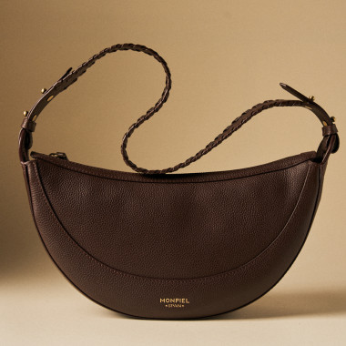 Gaucho-Ledertasche mit gestepptem Henkel 2