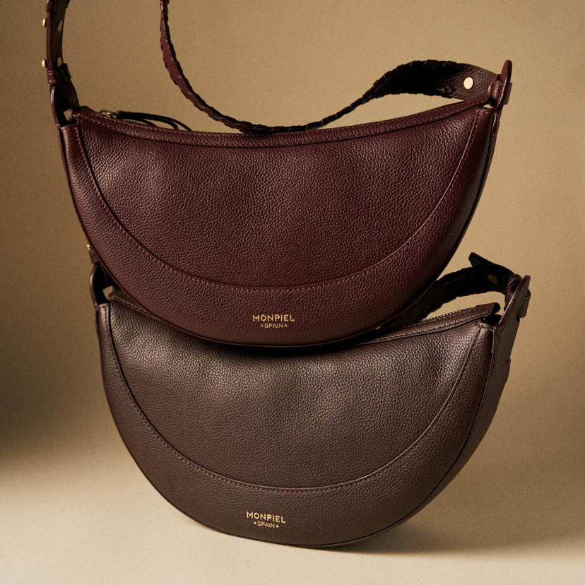 Borsa Gaucho in pelle con manico impunturato