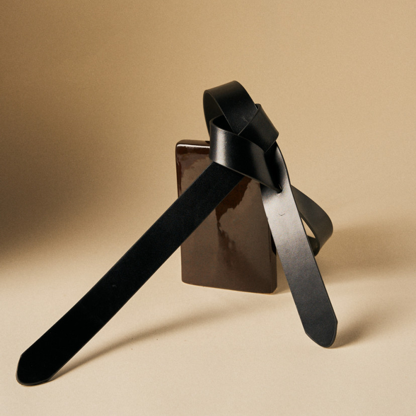Knotted Cowhide Belt | MONPIEL