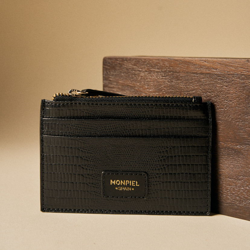 Porte-cartes Femme en Cuir avec Fermeture Éclair | MONPIEL