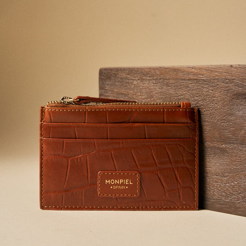 Porte-cartes Femme en Cuir avec Fermeture Éclair | MONPIEL