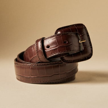 Cintura Donna in Pelle Fibbia Pelle | MONPIEL 2