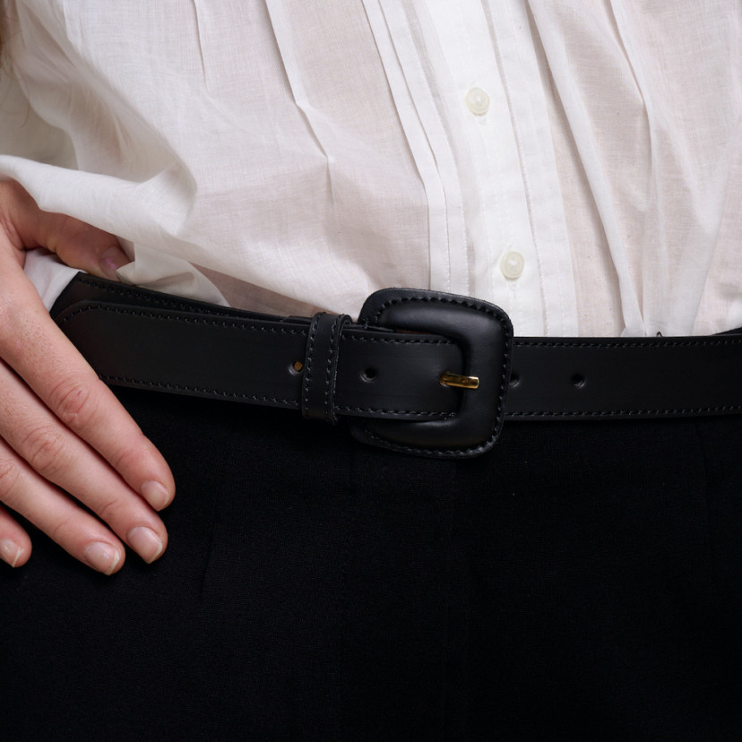 Ledergürtel Damen Schnalle mit Leder gefüttert | MONPIEL