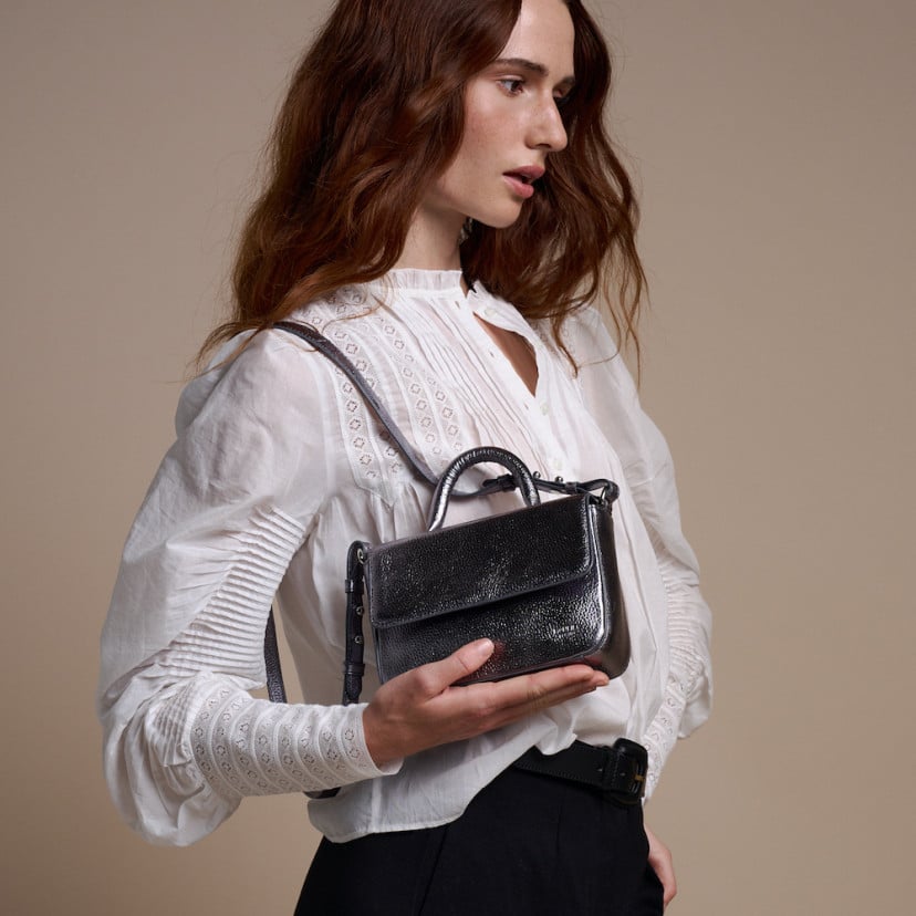 Bolsa Pequena de Couro Estruturada | MONPIEL