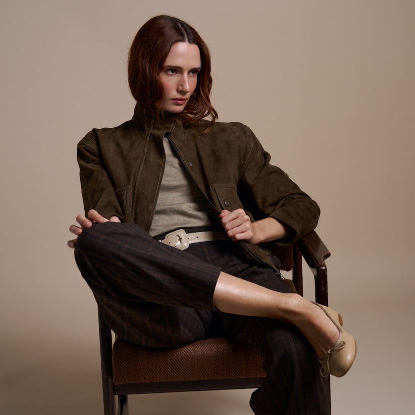 Blouson Bomber en Daim | MONPIEL