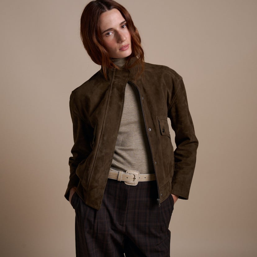 Chaqueta Bomber Ante | MONPIEL