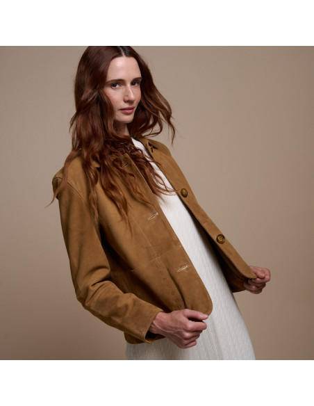 Chaqueta de Piel Mujer Costuras | MONPIEL